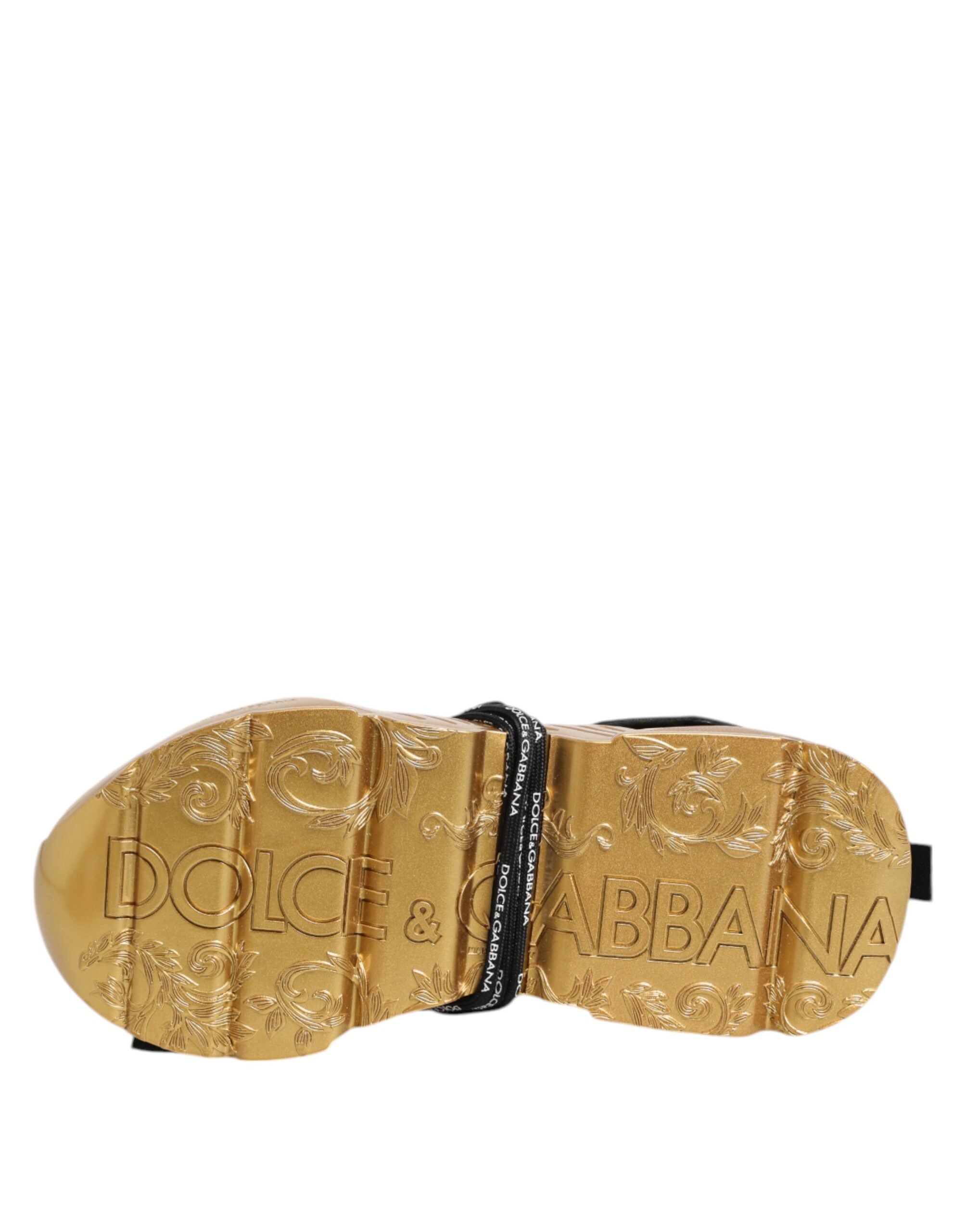 Dolce & Gabbana Multicolor Calfskin Low-Top Sneakers