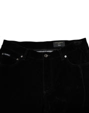 Black Cotton Men Dress Formal Trouser Pants