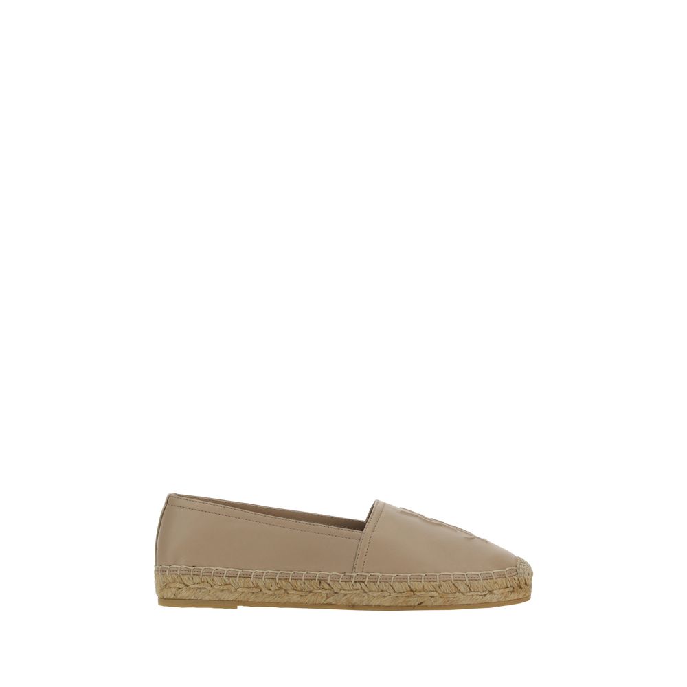 Saint Laurent Beige Lambskin Espadrilles