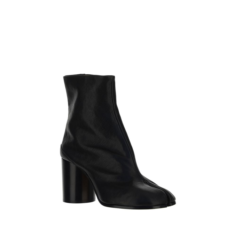 Maison Margiela Black Lamb Leather Ankle Boots