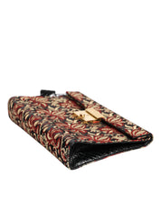 Dolce & Gabbana Multicolor Fabric Leather Briefcase Bag