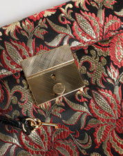 Dolce & Gabbana Multicolor Fabric Leather Briefcase Bag