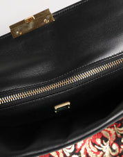Dolce & Gabbana Multicolor Fabric Leather Briefcase Bag