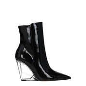 Black Leather Ankle Boots