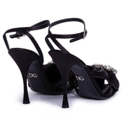 Black Goatskin Sandal