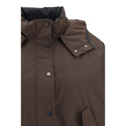 Brown Polyester Coat