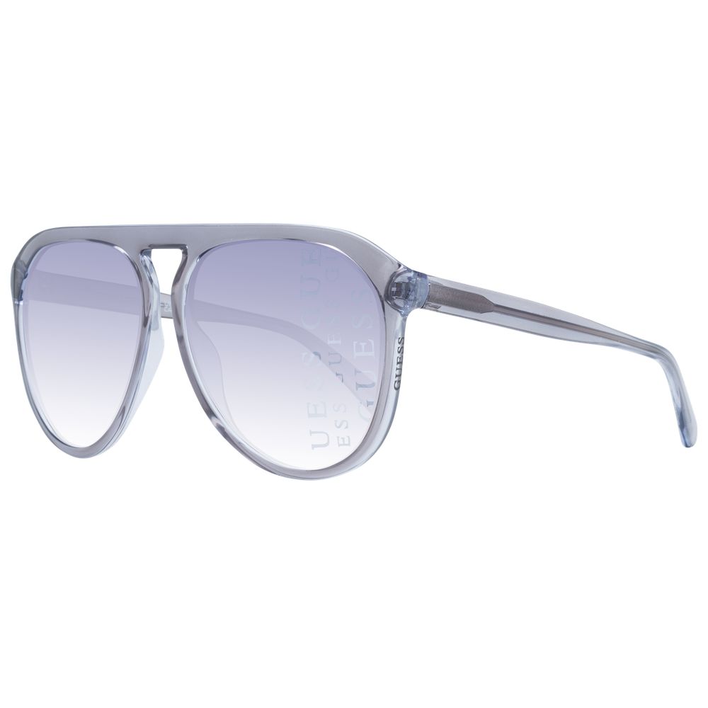 Guess Grey Plastic Aviator Sunglasses