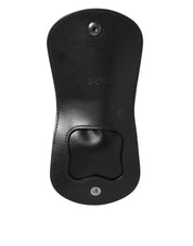 Blått Caiman Läderfodral – Mini Pocket Case med Logodetaljer