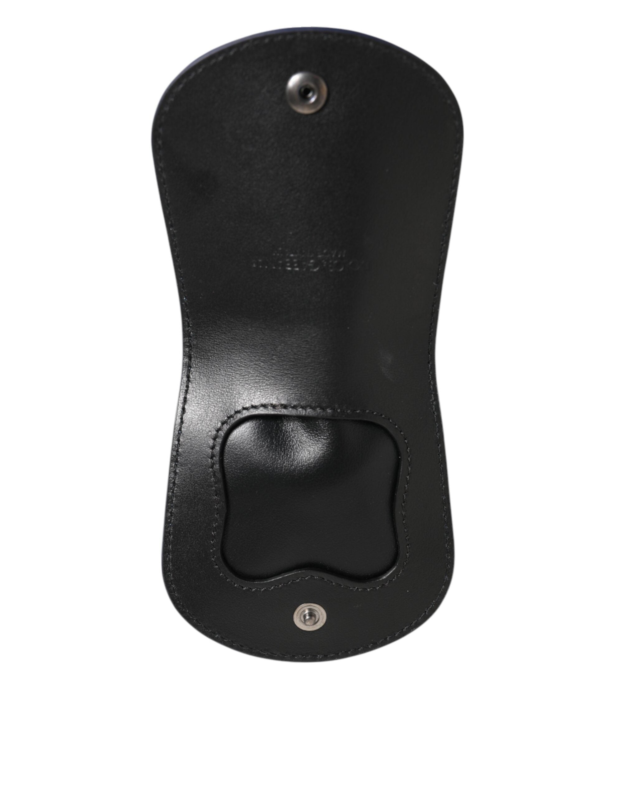 Blått Caiman Läderfodral – Mini Pocket Case med Logodetaljer