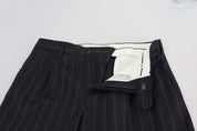 Gray Wool Blend Formal Trousers Pants