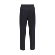 Black Fleece Wool Chino Pants