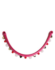 Dolce & Gabbana Pink Calf Leather Bag Handle