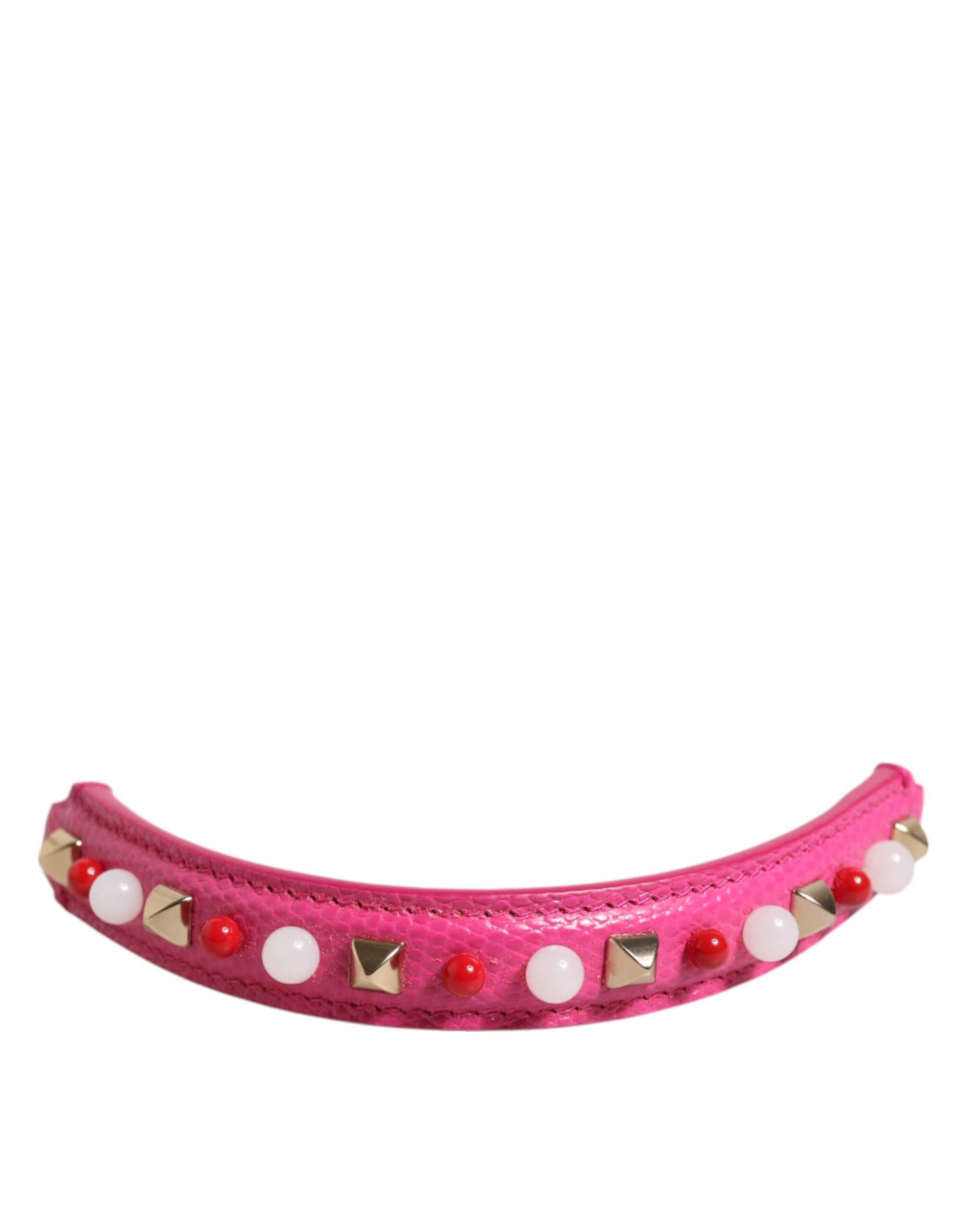 Dolce & Gabbana Pink Calf Leather Bag Handle
