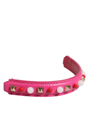 Dolce & Gabbana Pink Calf Leather Bag Handle
