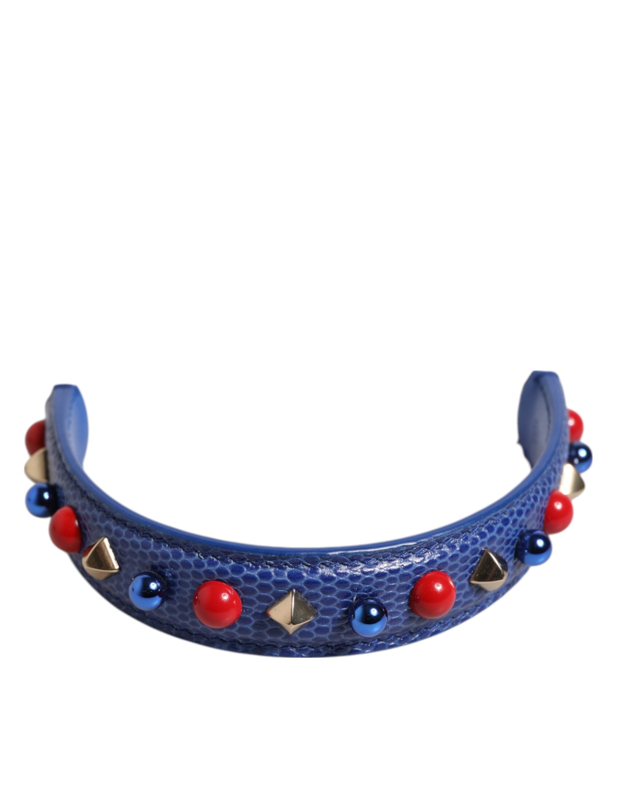 Dolce & Gabbana Blue Calf Leather Shoulder Strap