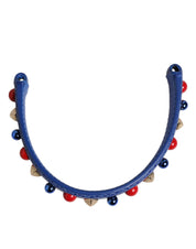 Dolce & Gabbana Blue Calf Leather Shoulder Strap