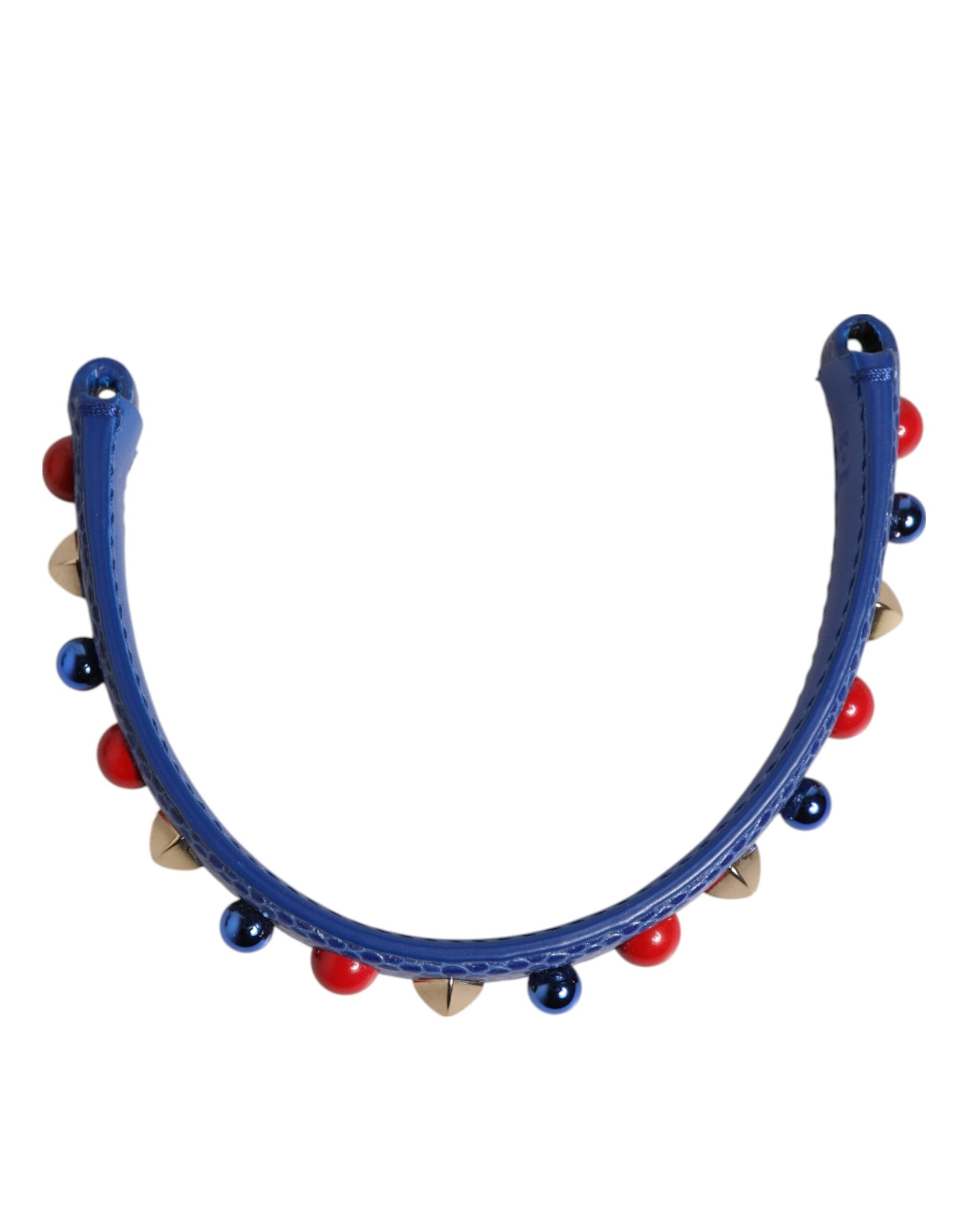Dolce & Gabbana Blue Calf Leather Shoulder Strap