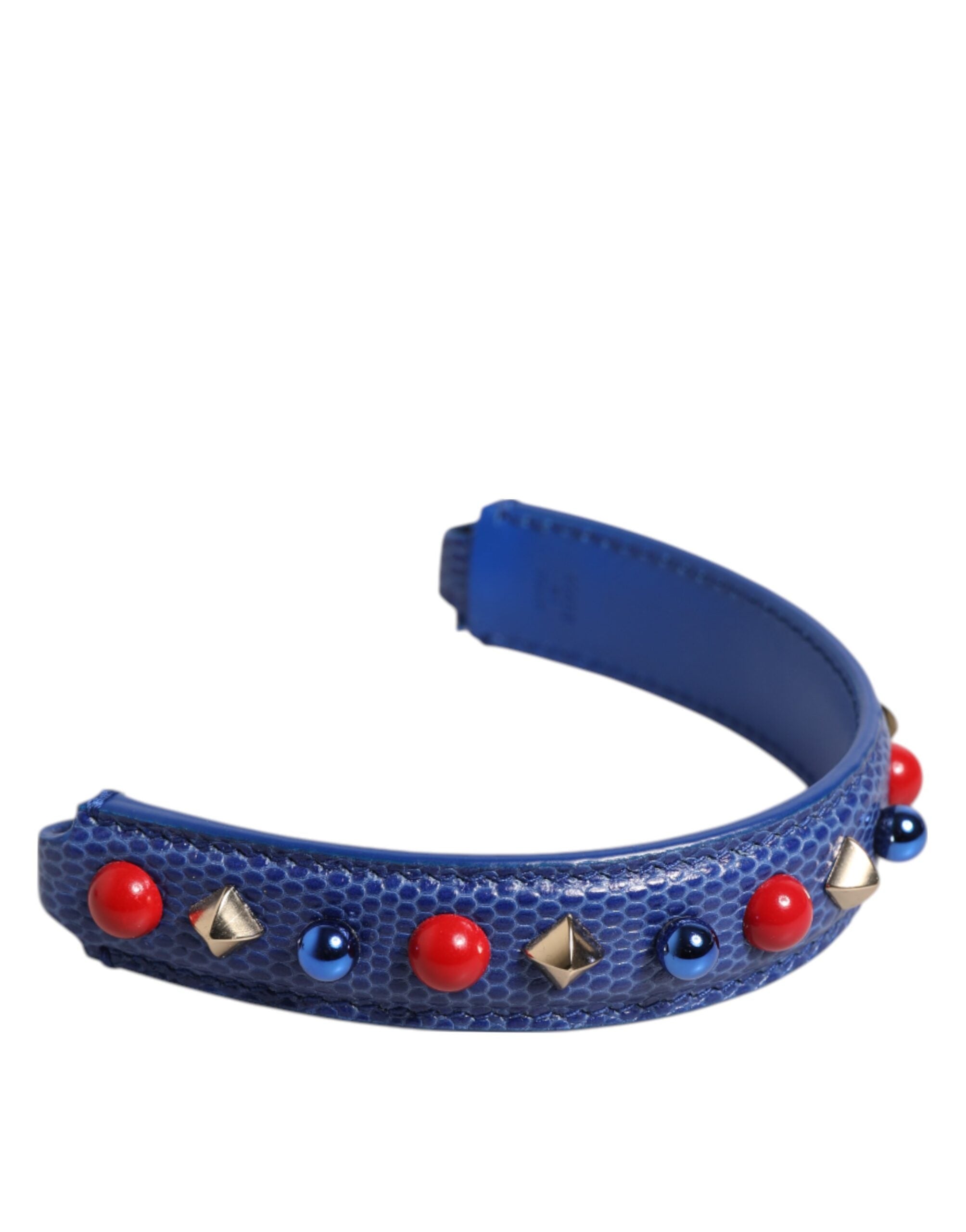 Dolce & Gabbana Blue Calf Leather Shoulder Strap
