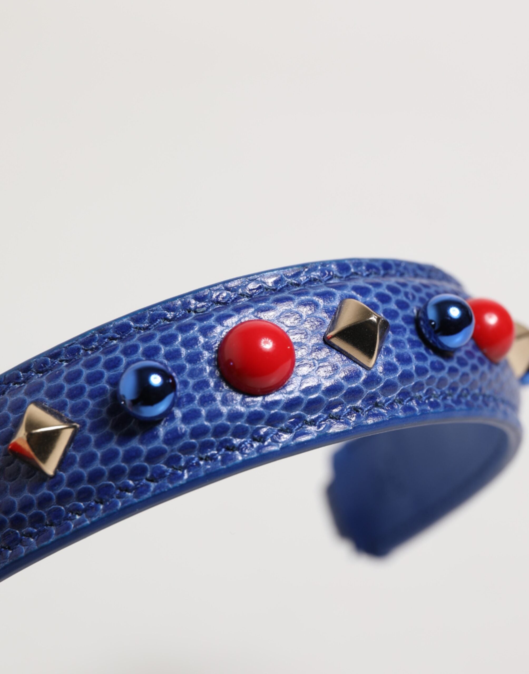 Dolce & Gabbana Blue Calf Leather Shoulder Strap