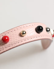 Dolce & Gabbana Light Pink Calf Leather Shoulder Strap