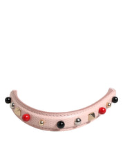 Dolce & Gabbana Light Pink Calf Leather Shoulder Strap