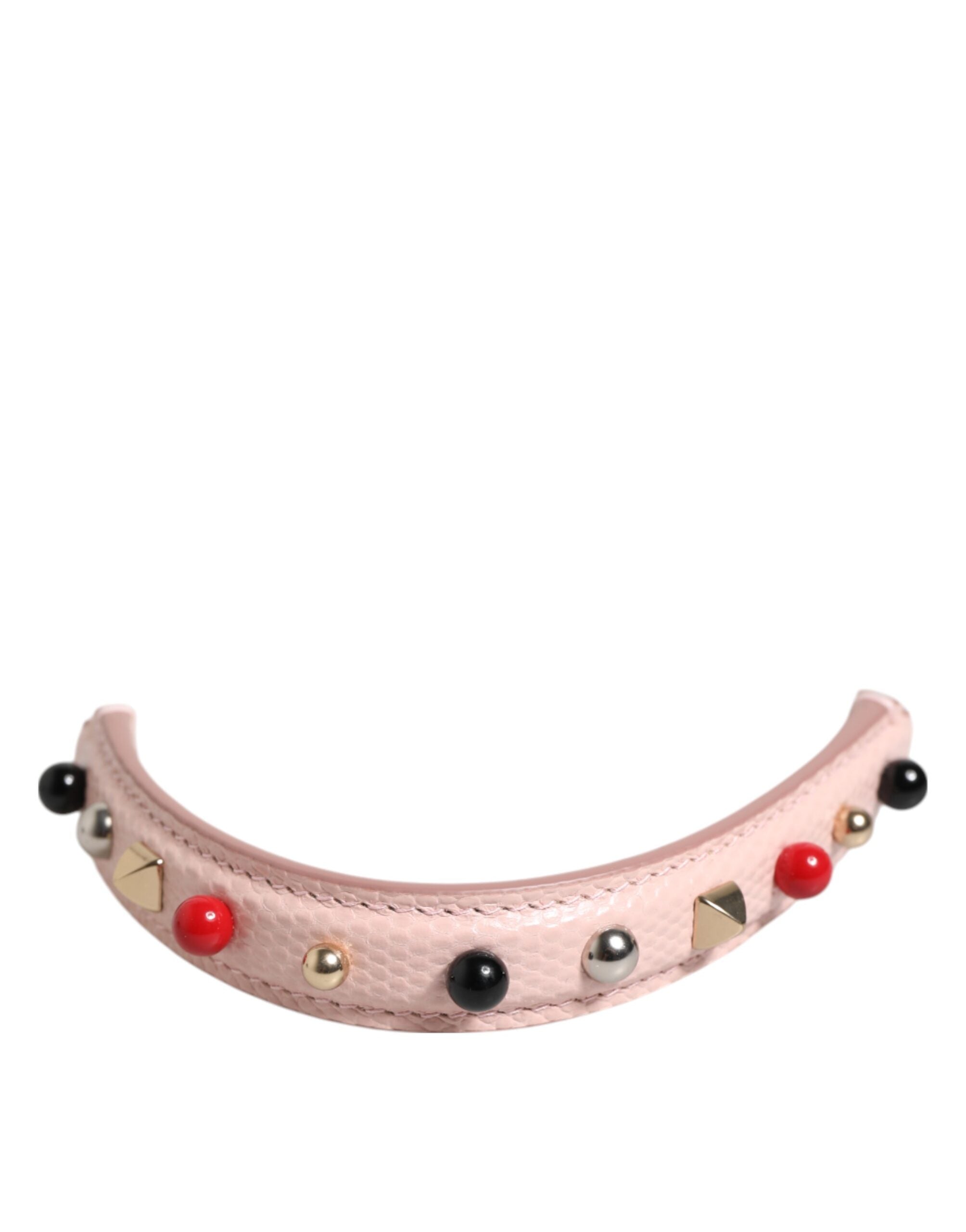 Dolce & Gabbana Light Pink Calf Leather Shoulder Strap