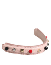 Dolce & Gabbana Light Pink Calf Leather Shoulder Strap