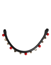 Dolce & Gabbana Black Calf Leather Shoulder Strap