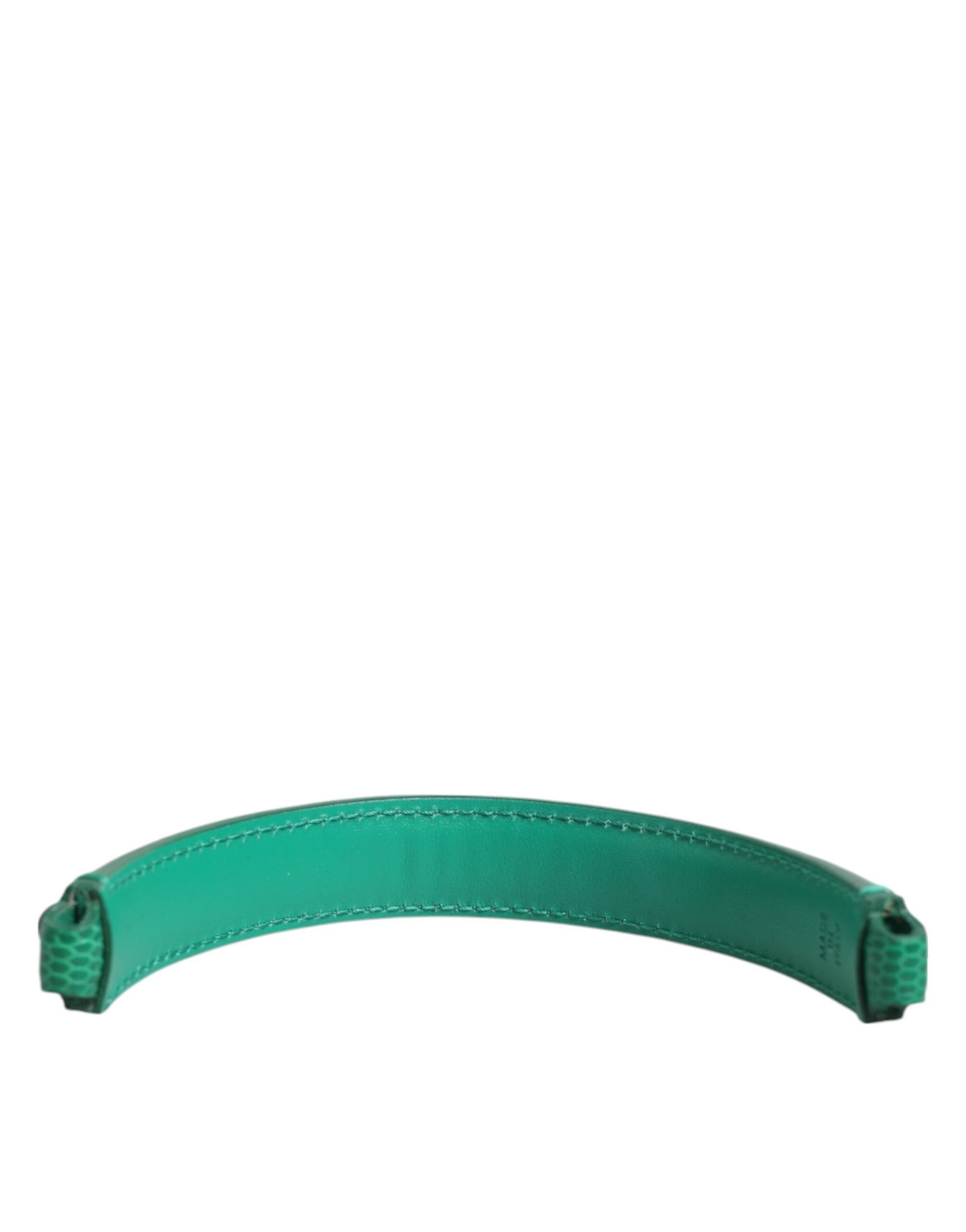 Dolce & Gabbana Green Calf Leather Bag Handle
