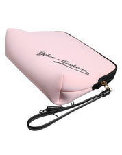 Rosa kuvertväska i nylon med DG-logotyptryck