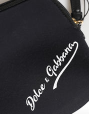 Svart kuvertväska i nylon med DG-logotyptryck