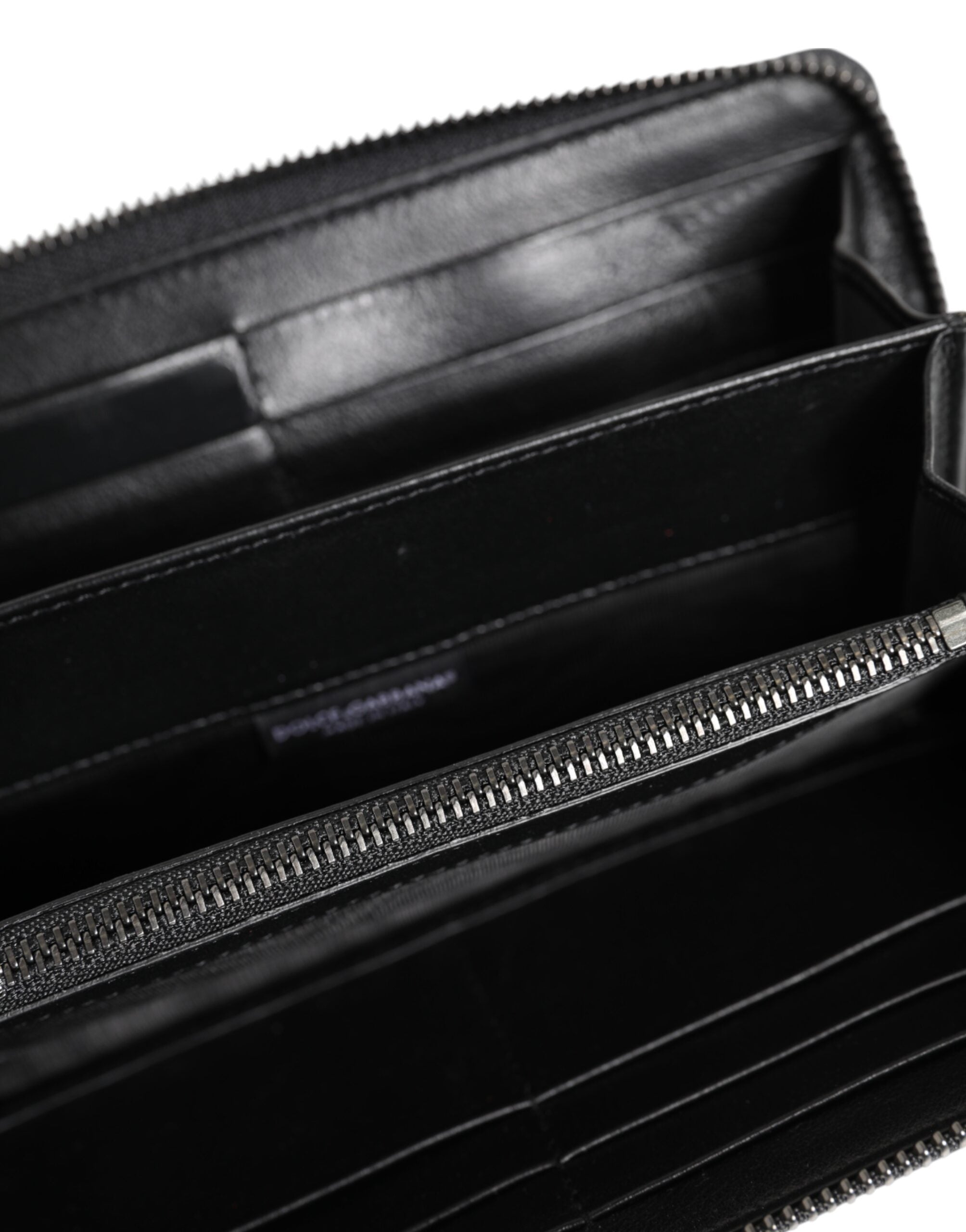 Svartblå exotisk läder Continental clutch plånbok med logotypplakett