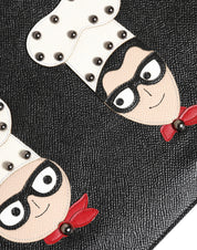 Dolce & Gabbana Black Leather Clutch Pouch Bag