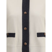 Gray Cotton Cardigan