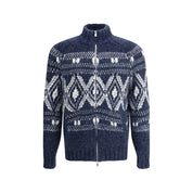 Blue Alpaca Vicugna Pacos Cardigan