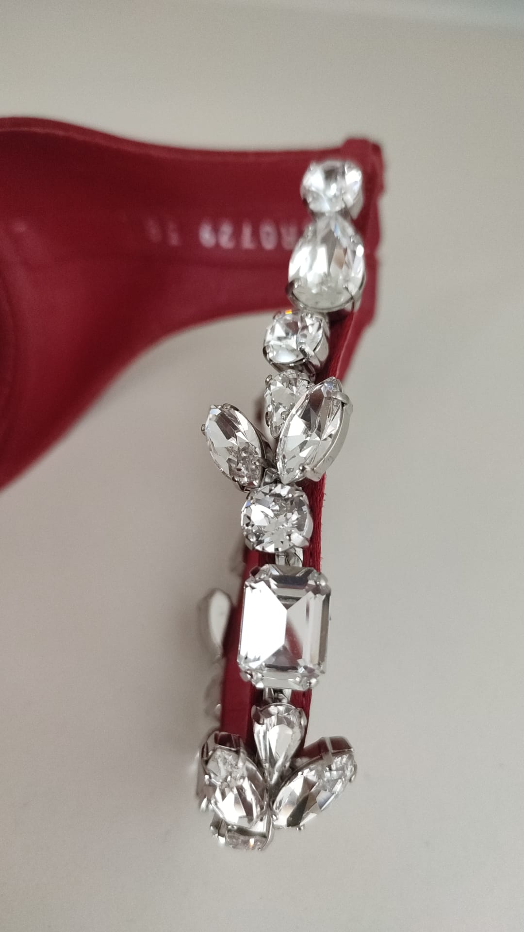 Red Satin Crystal Sandals - Dolce & Gabbana