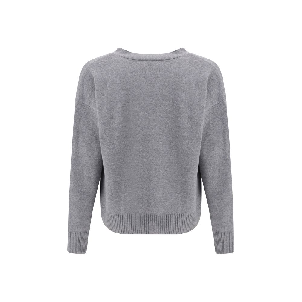 Gray Wool Cardigan