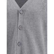 Gray Wool Cardigan