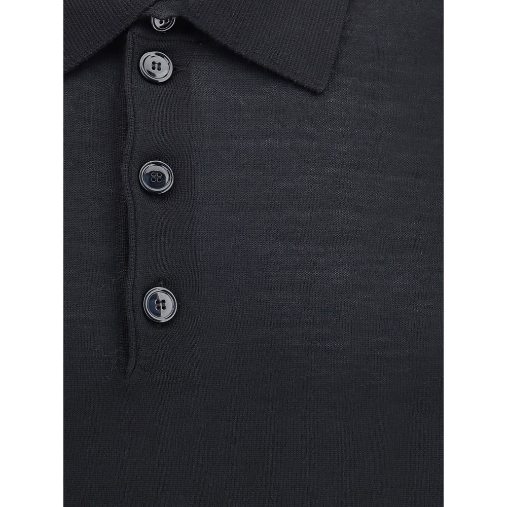 Black Fleece Wool Sweatshirt
