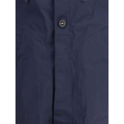 Blue Polyester Shell Jacket