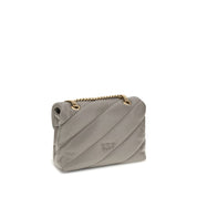 Gray Calf Leather Bos Taurus Shoulder Bag
