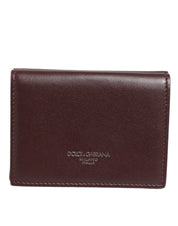 Dolce & Gabbana Dark Brown Leather Card Holder