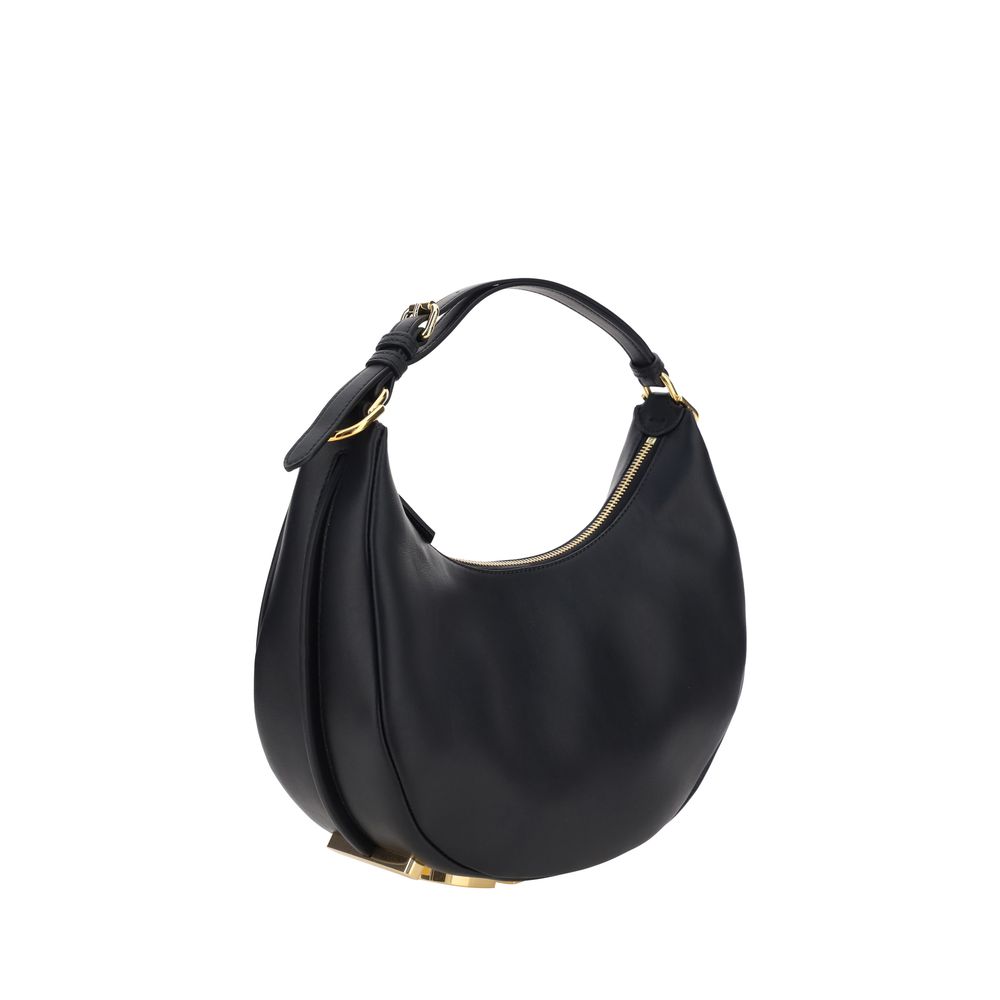 Black Calf Leather Bos Taurus Shoulder Bag