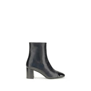 Black Leather Ankle Boots