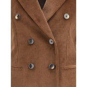 Double-breasted corduroy Blazer
