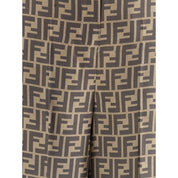 Monogram pattern silk Pants
