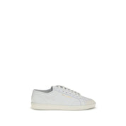 Saint Laurent White Calf Leather Low Top Sneakers