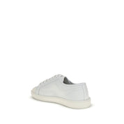 Saint Laurent White Calf Leather Low Top Sneakers