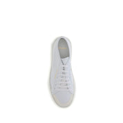 Saint Laurent White Calf Leather Low Top Sneakers