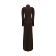 Brown Cashmere Casual Dress